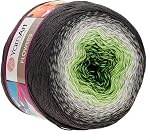 Yarn Art Flowers Yarn 55% Cotton 45% Acrylic 250gr 1094yds Multicolor Cotton Yarn Rainbow Crochet Yarn Spring Summer 2 Sport Yarn (294)