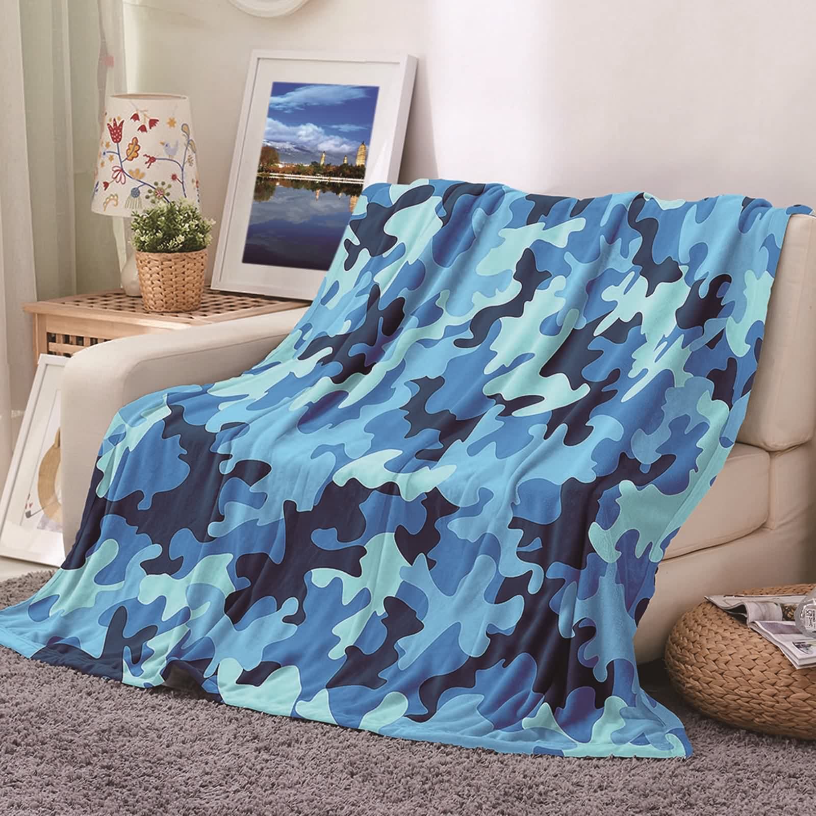 Couverture polaire en flannel pour éliminer les frissons sur le lit et le canapé