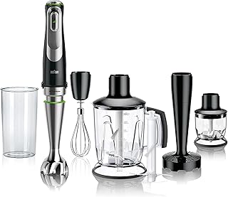 Braun Minipimer 9 – Hand Blender with Anti Splash Technology, Precise Speed Selection, Active PowerDrive for Soft Results,…