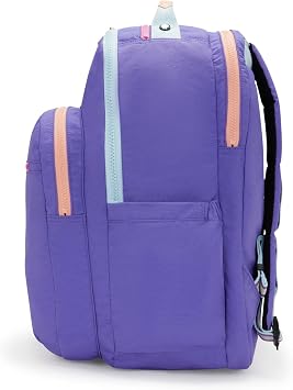 Kipling Seoul Extra Large 17 Laptop Backpack, Iris Purp Fun C, L, Kipling Women's Seoul Xl Bts Backpack