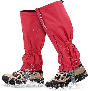 Lixada Wandergamaschen, wasserdicht, Outdoor, Gamaschen für Mountainbike, Klettern, Wandern, Outdoor-Aktivitäten, Schutz g...