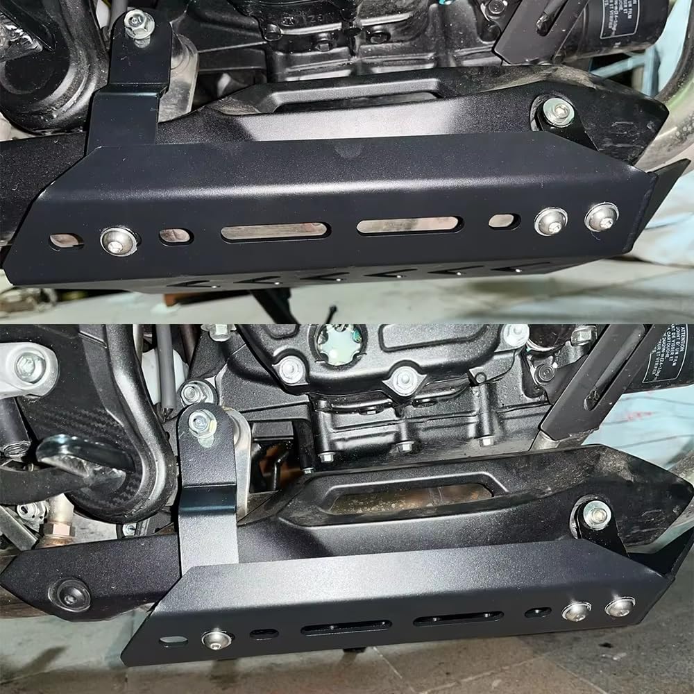 Protección Chasis Motor para NX500 500NX NX 500 NX400 Y NX 400 Protector Chasis Placa Deslizamiento Y Protector Cárter Cubierta Protectora Motor Motocicleta Cuerpo Protector Chasis(Negro)