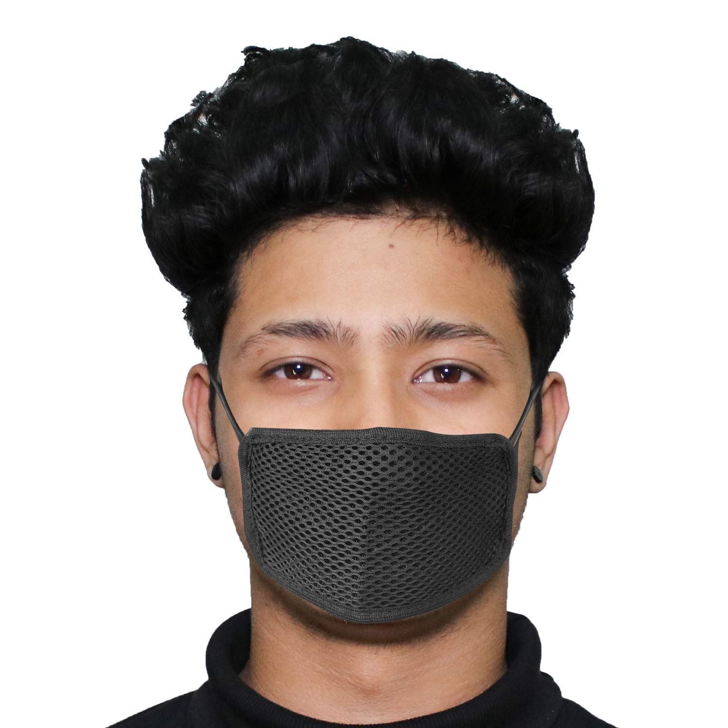 Thump O2 ORAWM01 Washable Face Mask Airmesh Reusable Nose Mouth Breathable Cover for Home, Office & Riding (1 PC)-image-17