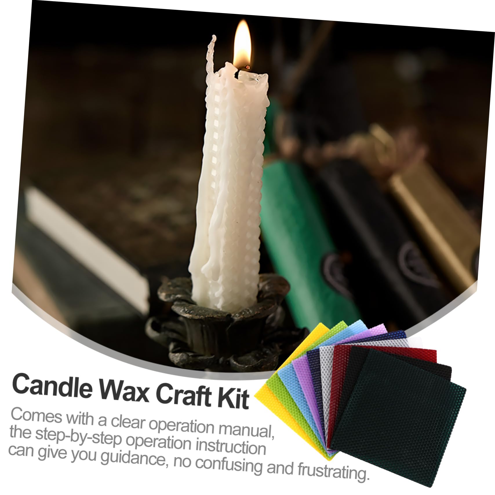 Anneome Kit Per Realizzare Candele Con 9 Scaglie Di Cera Dapi Lavoretti Creativi Per Bambini E Adulti Idea