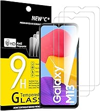NEW'C 3 Pack Designed for Samsung Galaxy M13 5G, Samsung Galaxy M23 5G Screen Protector Tempered Glass, Case Friendly Anti Scratch Bubble Free Ultra Resistant