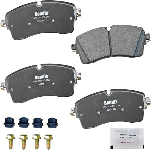 Vista 210 de Bendix Priority1 CFC1035 Pastillas de freno delanteras de cerámica para modelos seleccionados Chevrolet Aveo, Aveo5, Optra, Spark, Spark EV, Pontiac