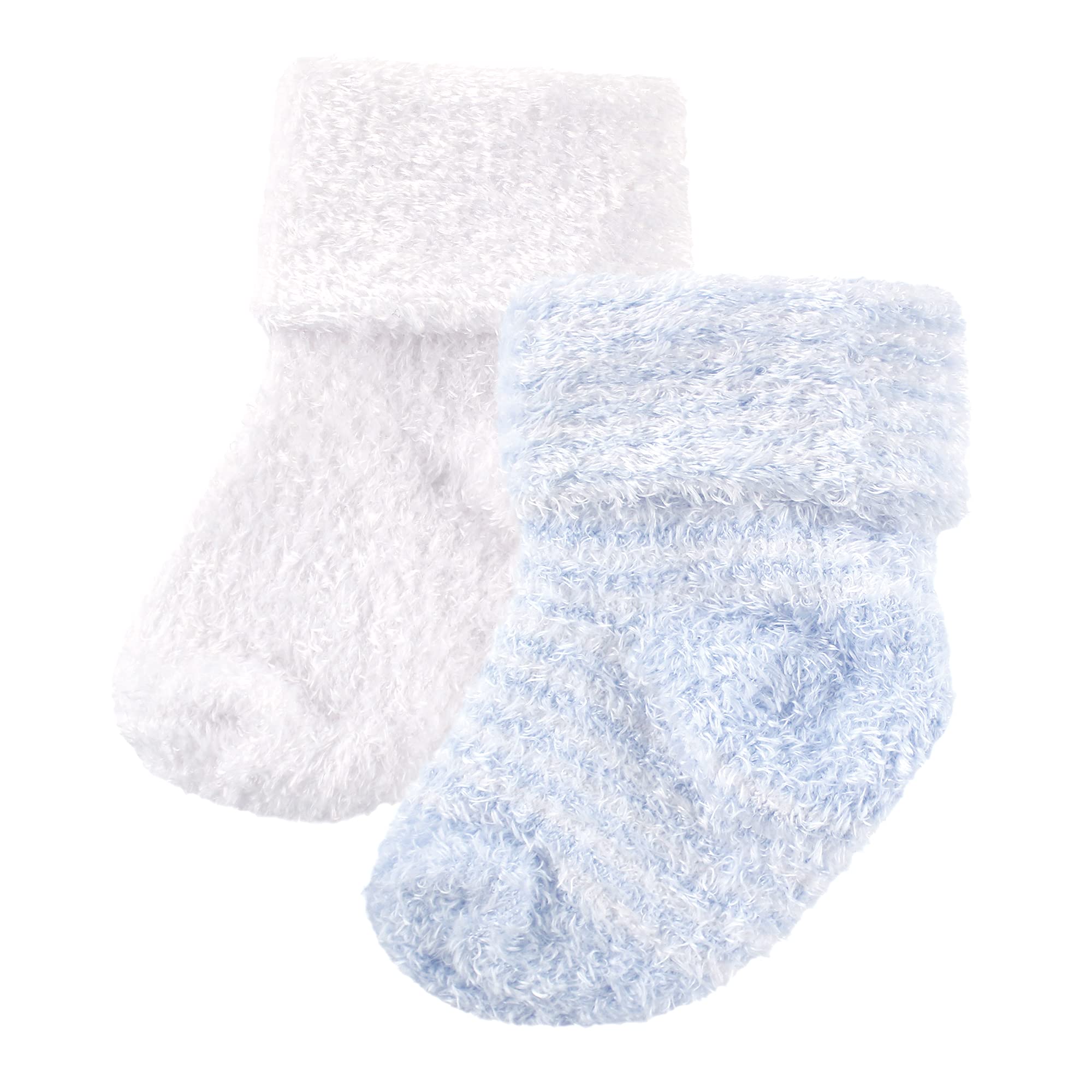 Luvable Friends Baby Chenille Socks, Blue, 0-6 Months