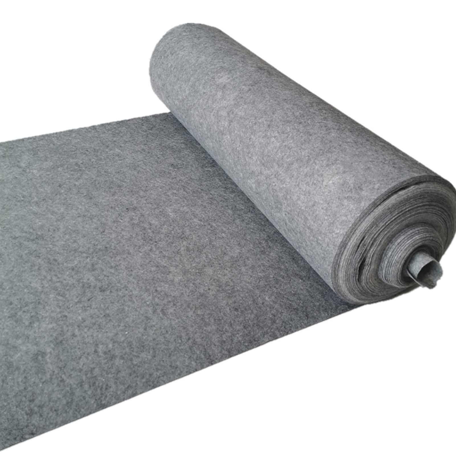 Für Hochzeitsgang Grau Mehrere Größen Strapazierfähiges Poliester 2 mm Dicke (1,5 x 50 m) - Elegante belag für besondere anlässe.