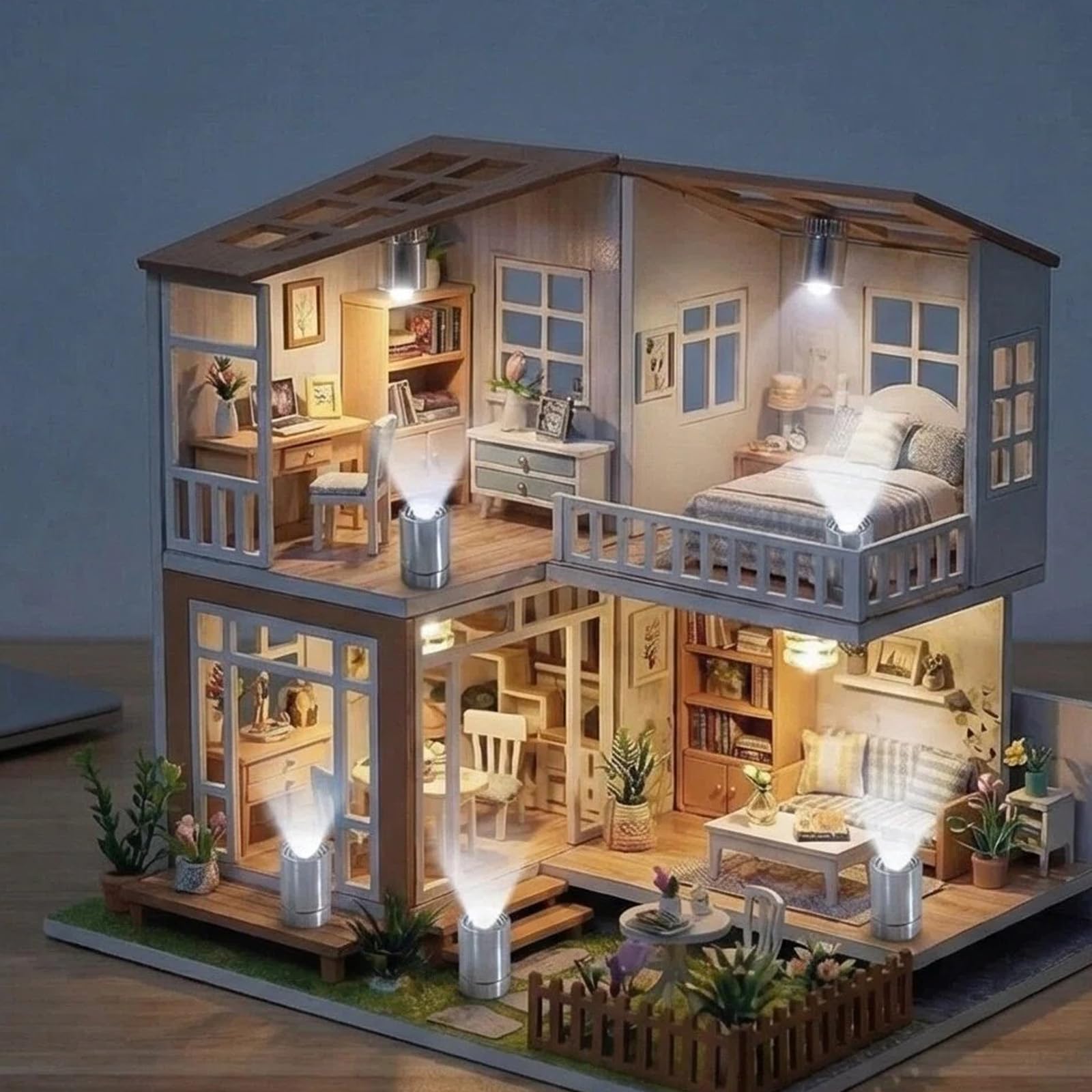 Pack de 50 Luces LED Pequeñas (Luz Blanca), Mini Lámparas a Pilas para Manualidades, Decoración de Fiestas y Accesorios para Casa de Muñecas, Iluminación Versátil para Proyectos Creativos — view 5