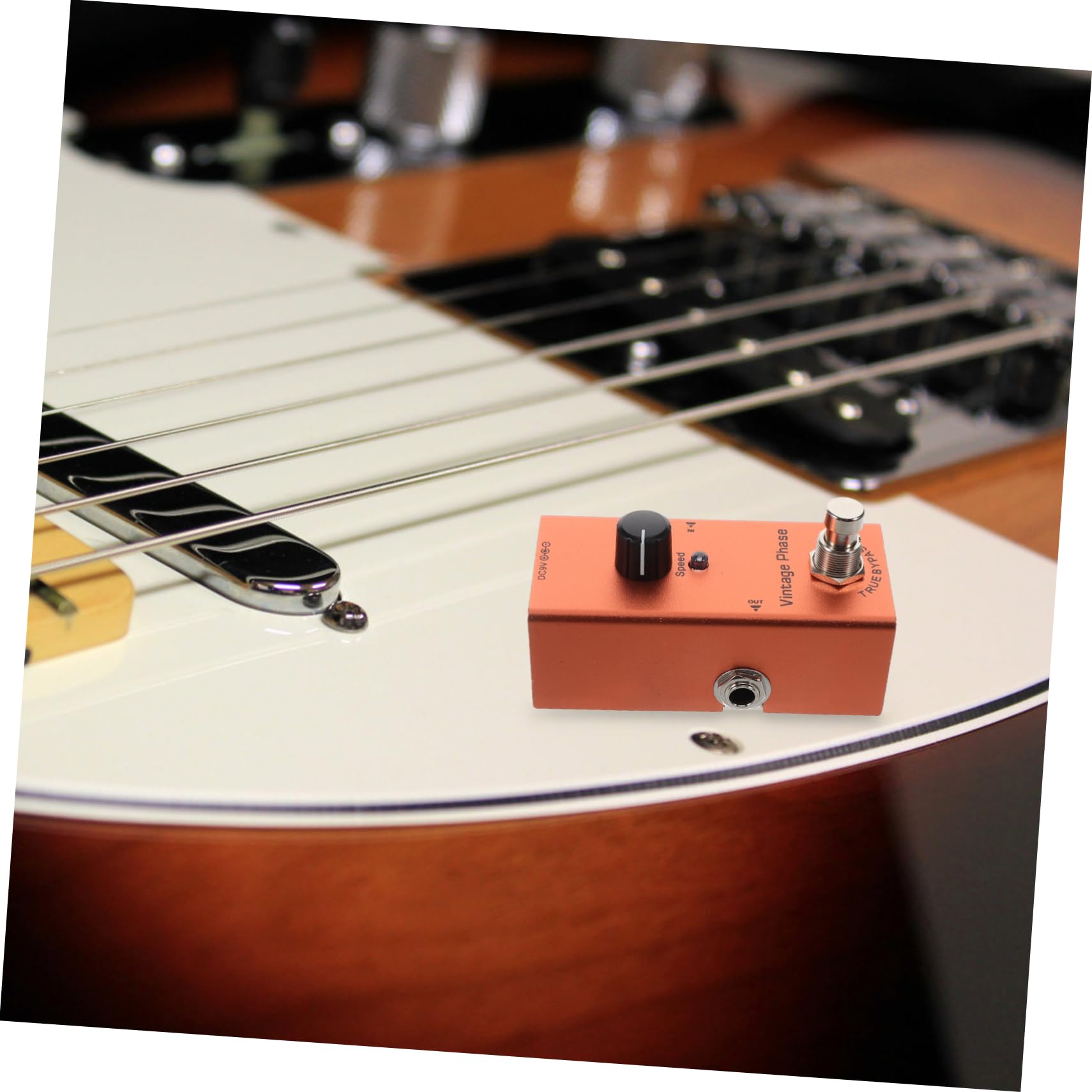 Toyvian Pedale Effetto per Chitarra Elettrica Mini Retro Phase Effettore con Riduzione Rumore Circuito True Bypass Design Portatile per Concerti e Registrazione Basso Chitarra Elettrica