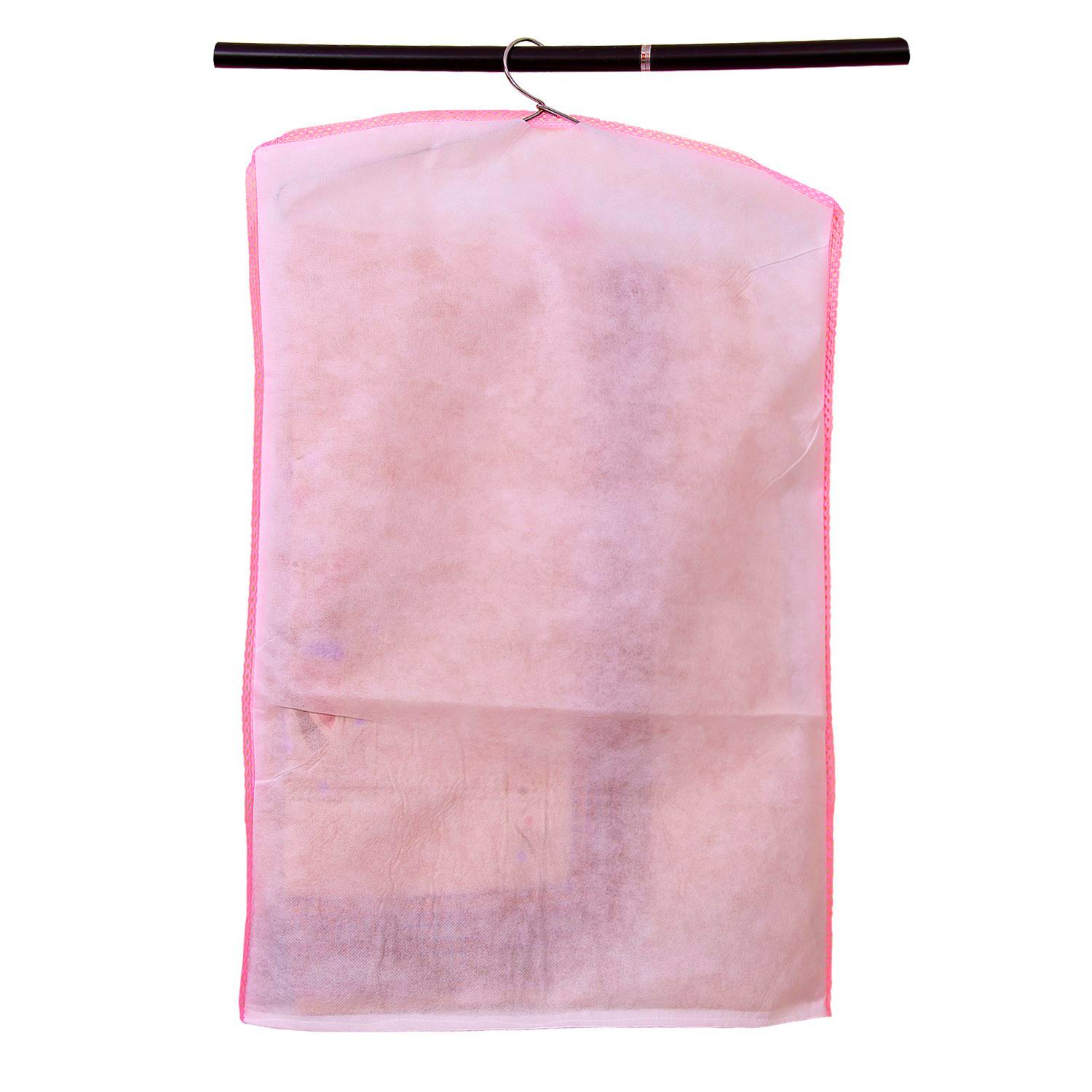 Atorakushon® Fabric Printed Hanging Saree Cover Wardrobe Organiser Pack of 24 1