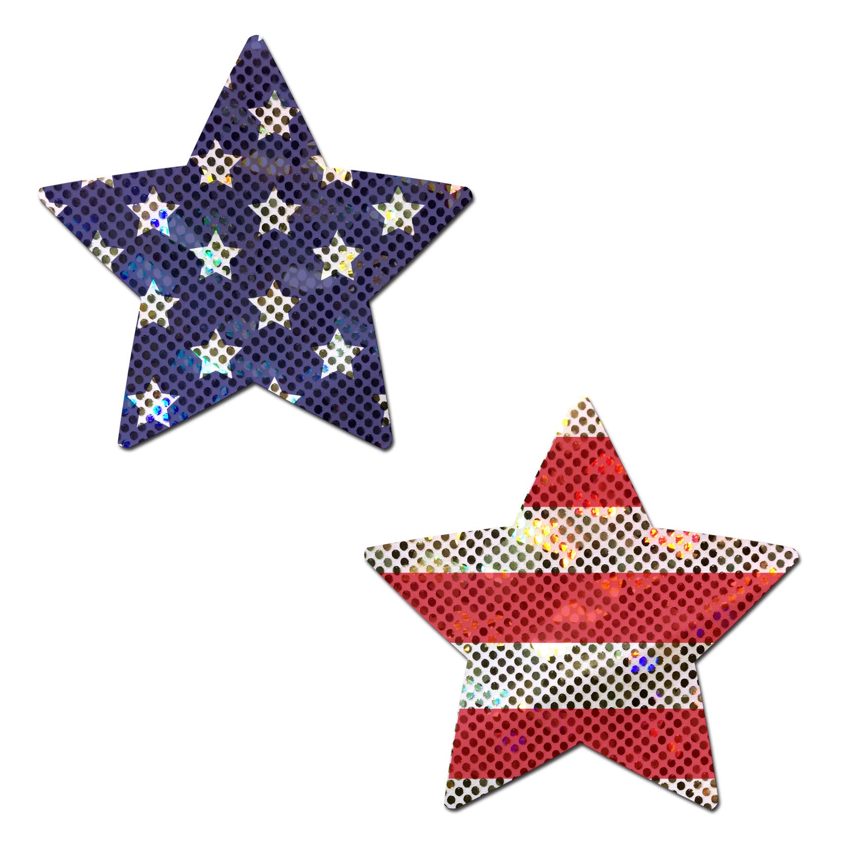 PASTEASE Patriotic Pasties - Nipple Covers - All American Picnic BBQ Parade Outfit Accessory | Waterproof &amp; Latex Free