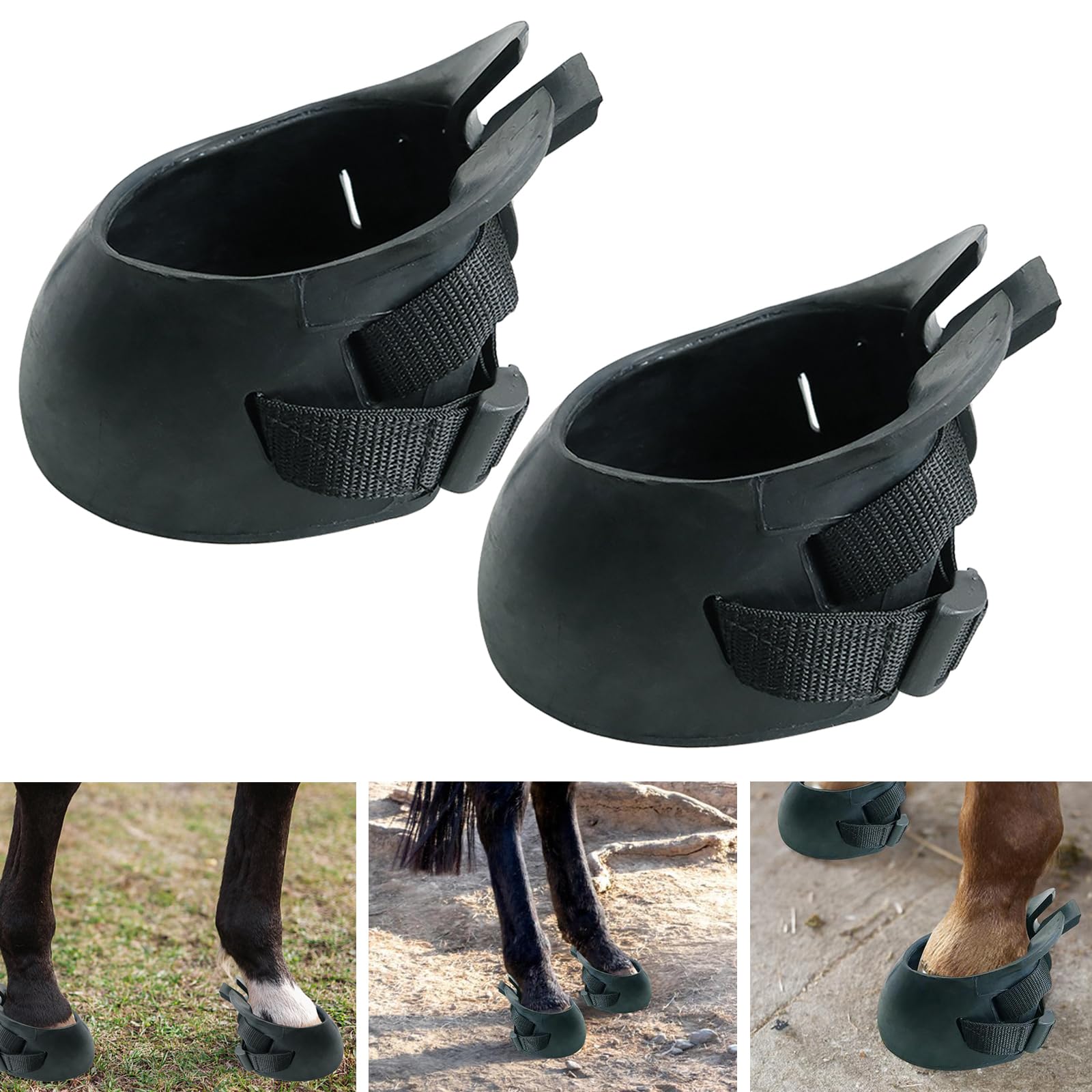 Sabots Pour Chevaux Robustes - Protection Professionnelle Eau Et Saleté - Taille M 5,47 Pouces
