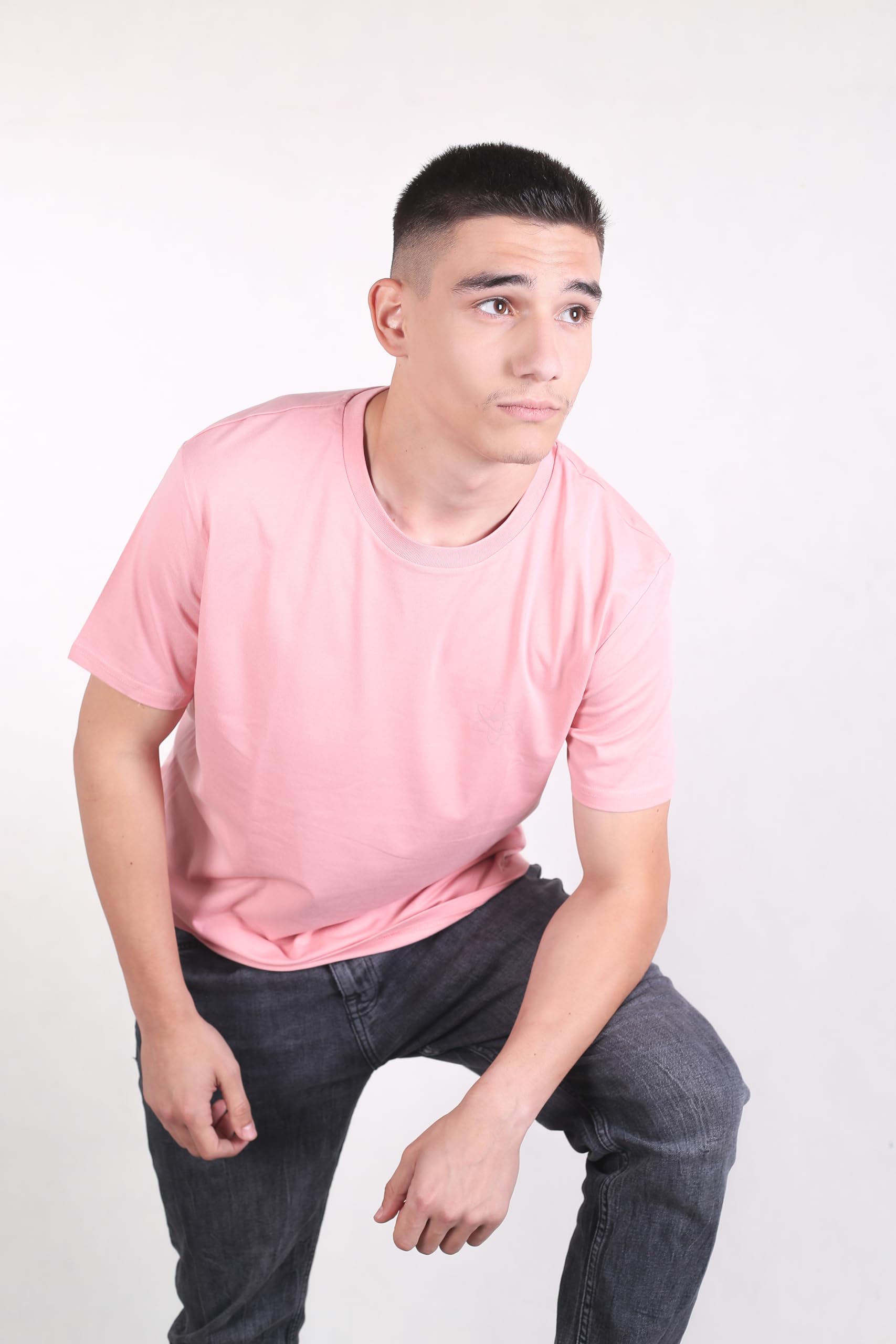 Organic Cotton Camiseta con Estampado Icon, melocotón, XXL