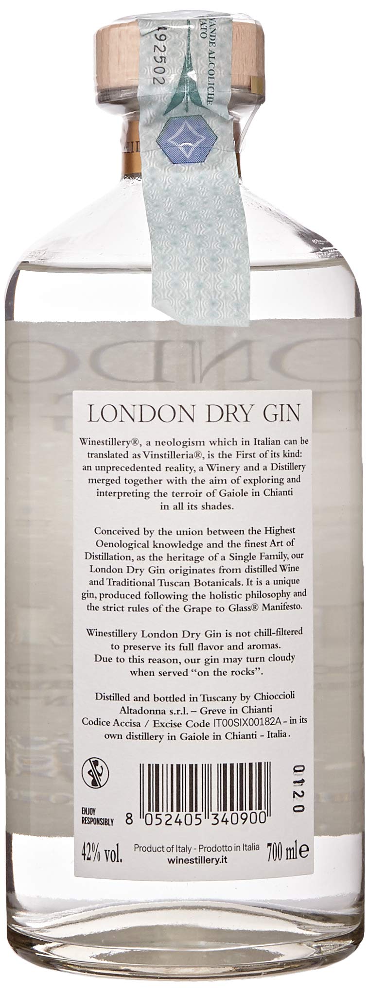 WINESTILLERY London Dry Gin 70 cl
