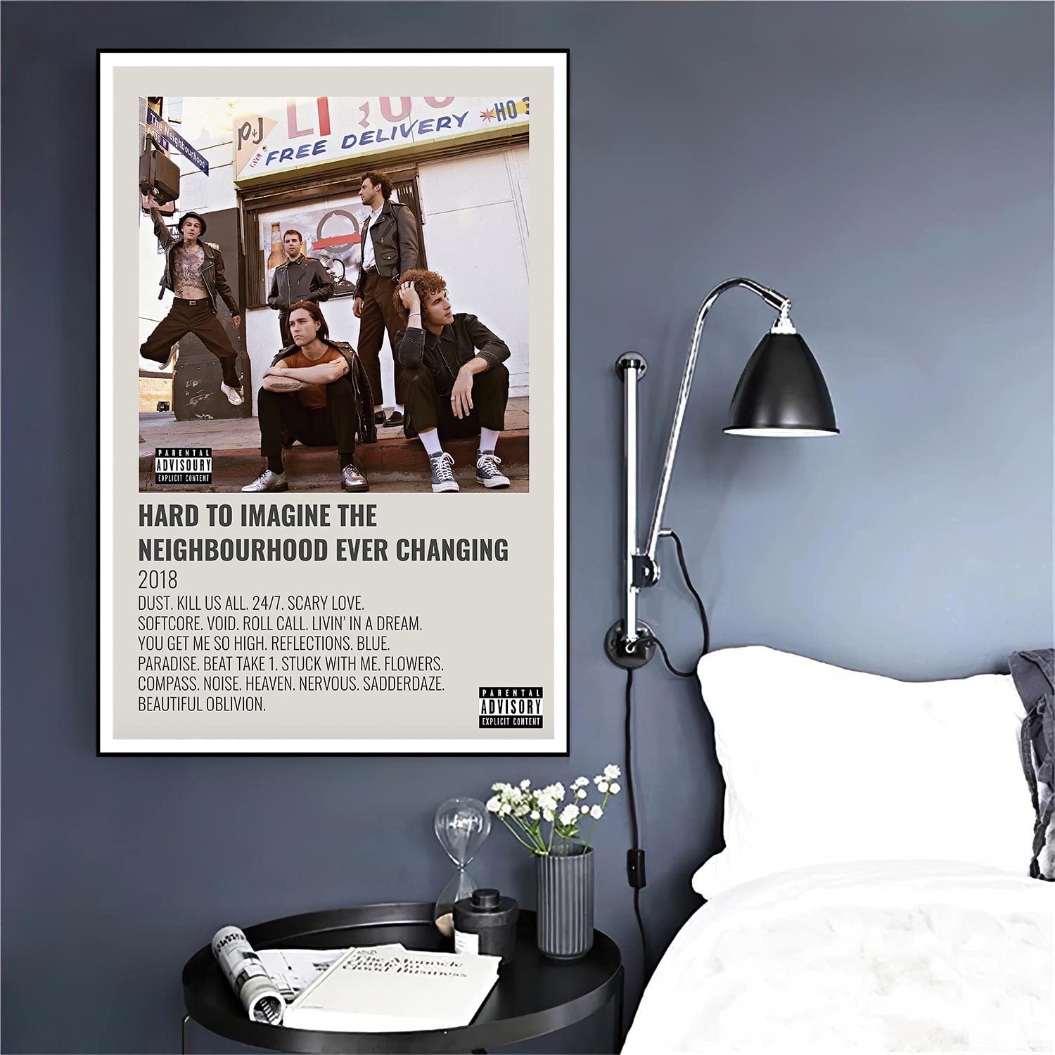 Poster The Neighborhood - Hard To Imagine The Neighbourhood Ever - Poster esthétique pour chambre - 40,6 x 60,9 cm - Sans cadre