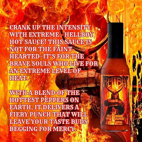 Miniatura 4 de Con licencia oficial de la película Hellboy 2019. "EXTREME" Mess with the Devil and you will get the horns! Esta salsa despertará a los demonios