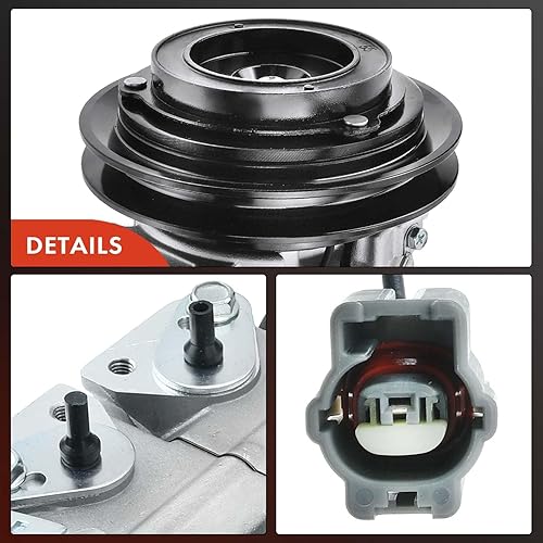 Miniatura 8 de A-Premium Compresor de aire acondicionado con embrague compatible con Hino 238 258 268 338 7.7L 2005-2010