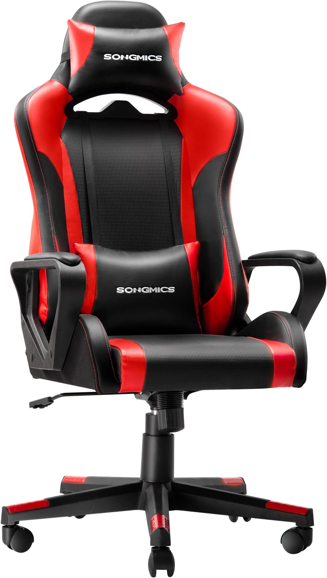 SONGMICS Sedia da Ufficio, Poltrona Ergonomica, Girevole e Regolabile, Schienale