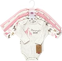Vista 2 de Touched by Nature baby-girls Organic Cotton Long-sleeve Bodysuits