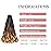 16 Inch French Curl Braiding Hair Pre-Stretched 75g/pack C14 Crochet Bouncy Curly Ends for Women Synthetic Hair Extensions (16Inch, 8packs, C14)