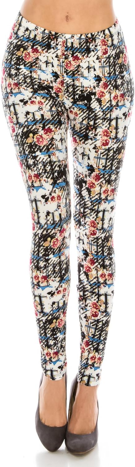 The Leggings GalleryWomen's Printed Fashion Leggings Ultra Soft Solid & Patterned - Regular/Plus Sizes