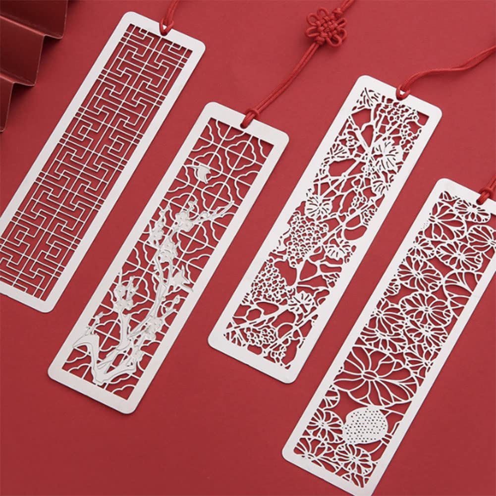 FZSECRIU 4pcs marcapaginas originales,marcapaginas personalizado, marcapaginas niños, marcapaginas libro, marcapaginas de metal, regalo mujer, regalo amiga