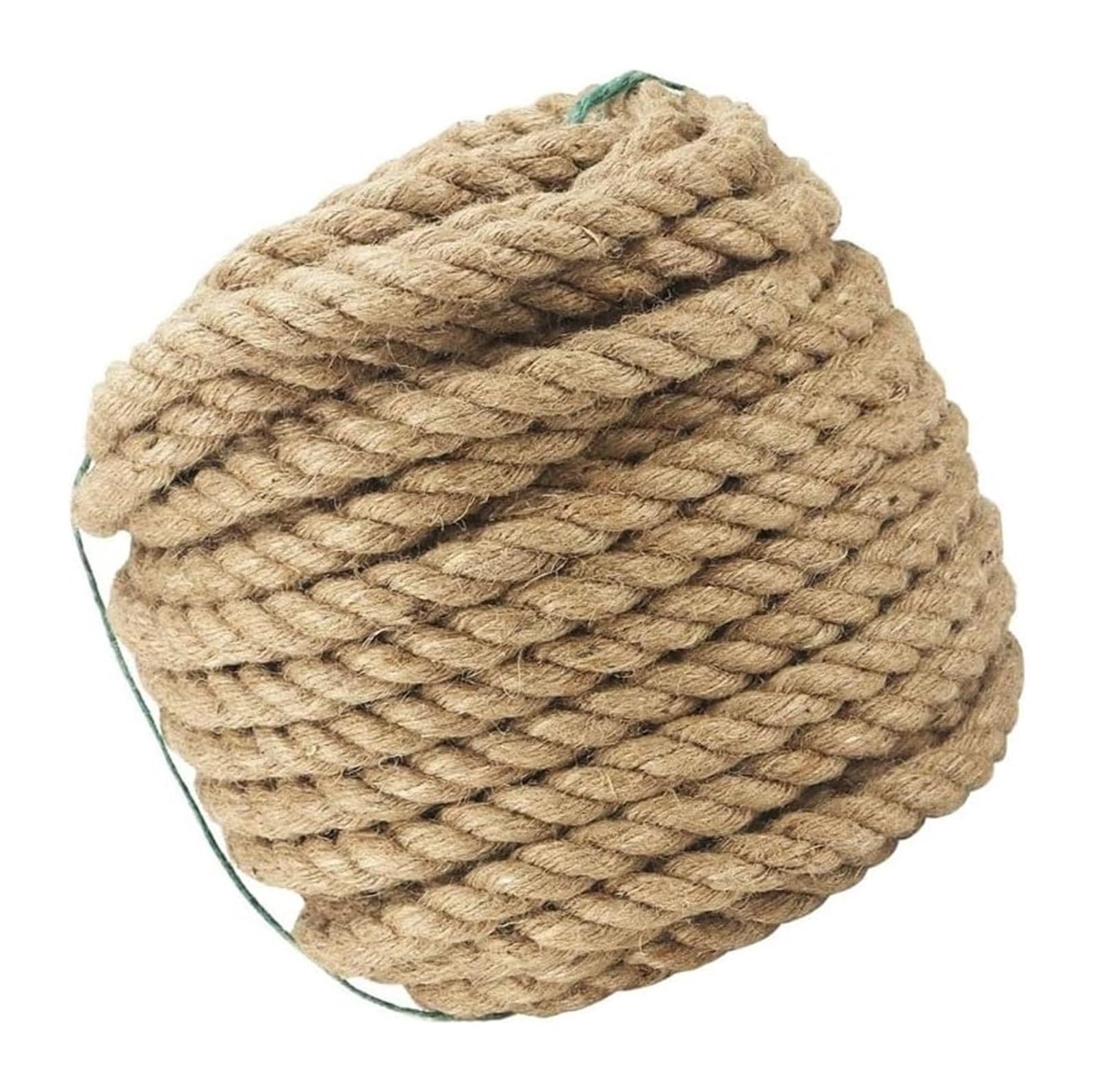 Cuerda de yute torcida de 26-30 mm de cáñamo para manualidades bricolaje y exterior
