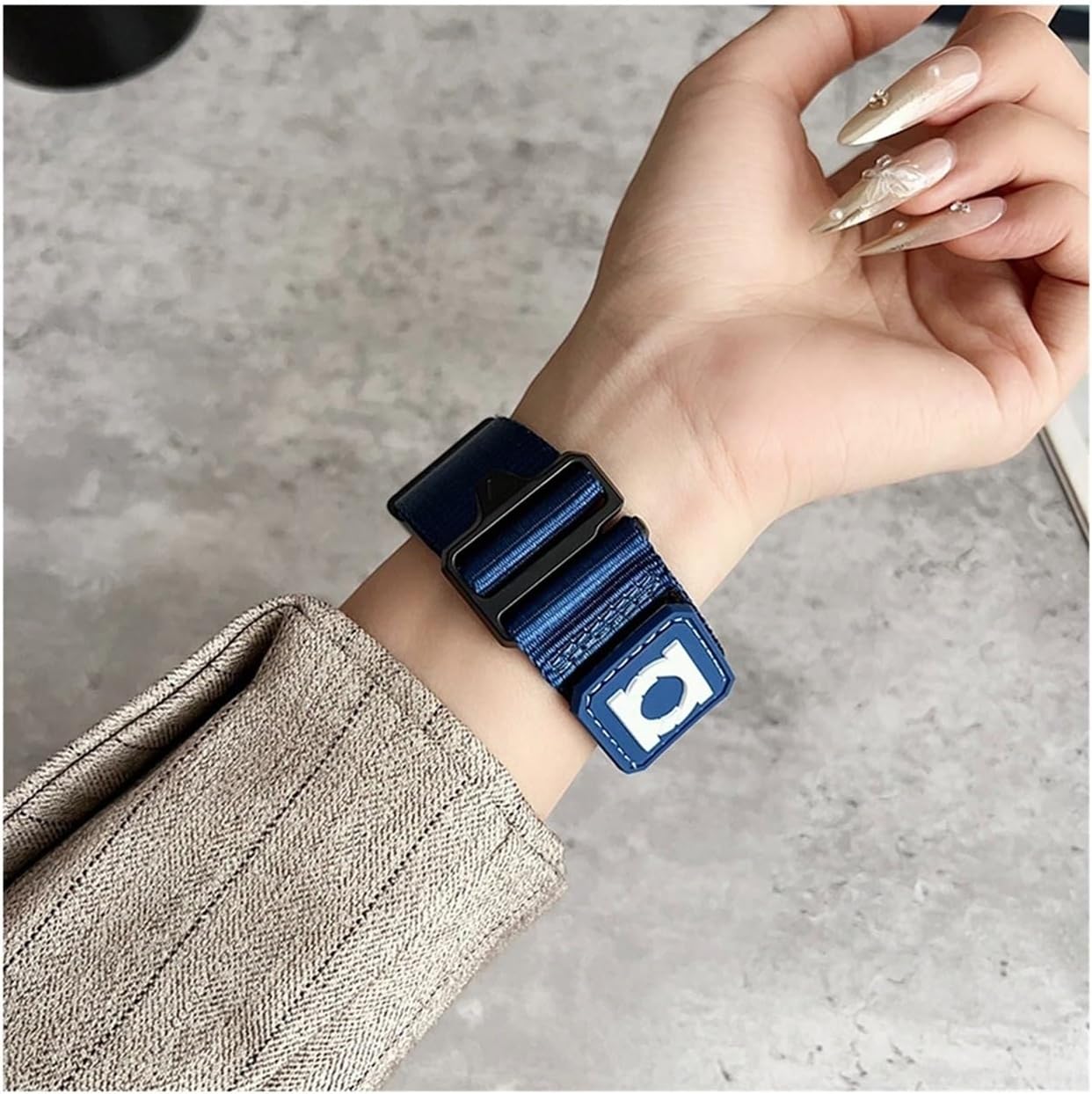 [PLYYQZM] アウトドアスポーツ用ナイロンストラップ,Sam su ng に合う Galaxy Watch 8 44mm 40