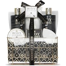 Coffret Cadeau pour Femme | Produits de Bain Vanille & Tilleul| Id e de Cadeau Original pour Femmes | Id al Anniversaire Maman | Panier de Beaut , Soin et Bien- tre |Body Luxurious Black by Gloss!