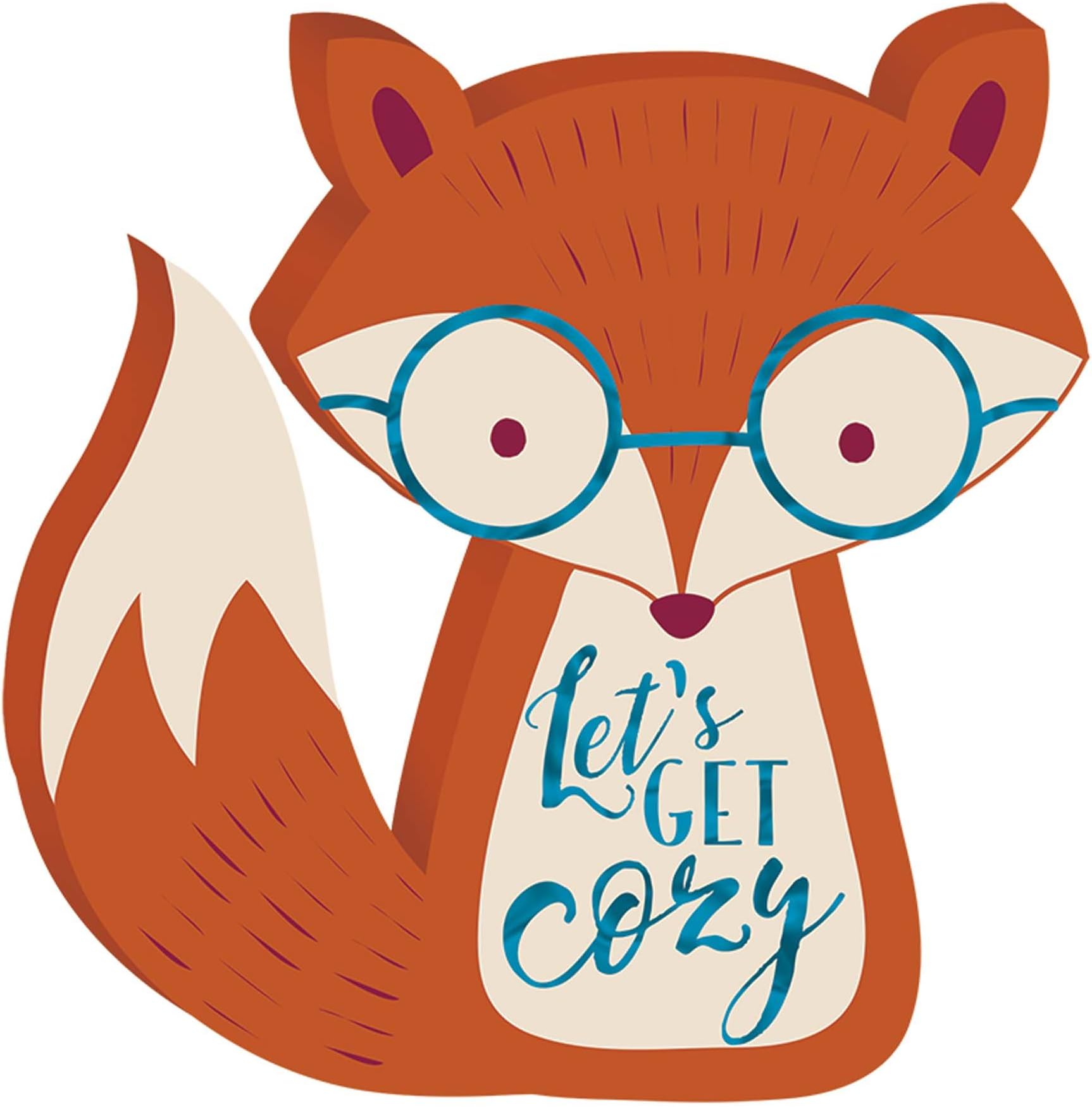 Let's Get Cozy Fox Sign
