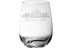 Chicago Skyline Etched Glass: A Touch of Urban Elegance for Your Wine