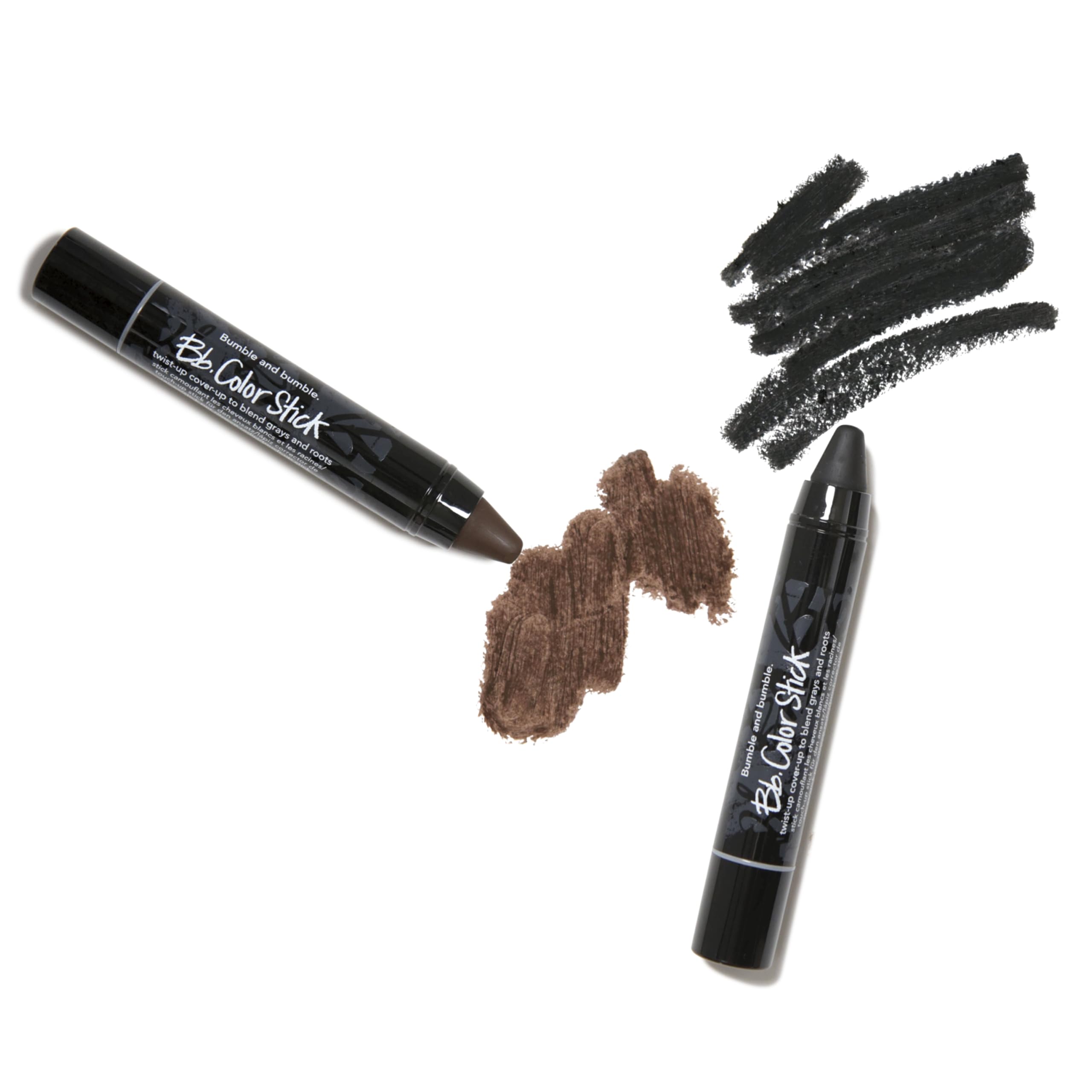 Bumble and bumble. Color Stick per capelli. Ritocco veloce per capelli grigi + Copertura della ricrescita per tonalità Castano naturale/Nero naturale