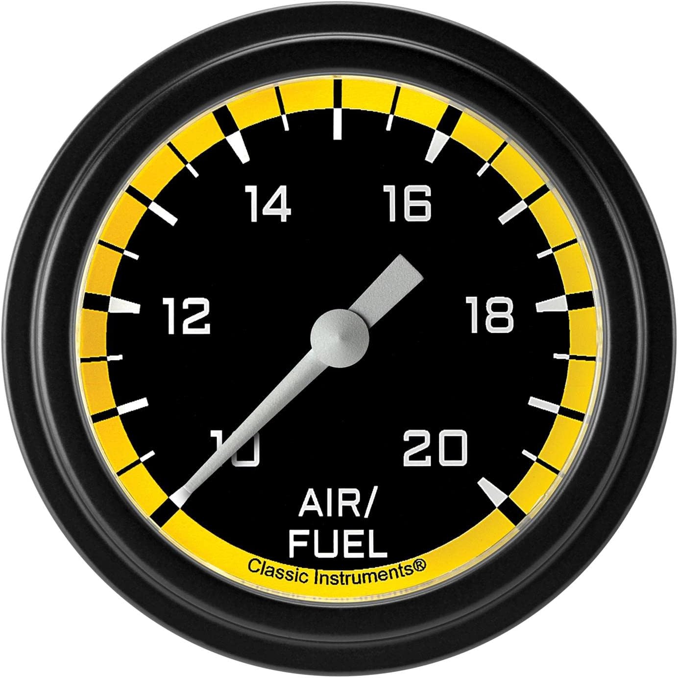Classic Instruments AX394YBLF AutoCross Yellow 2-5/8" Air Fuel Ratio Gauge