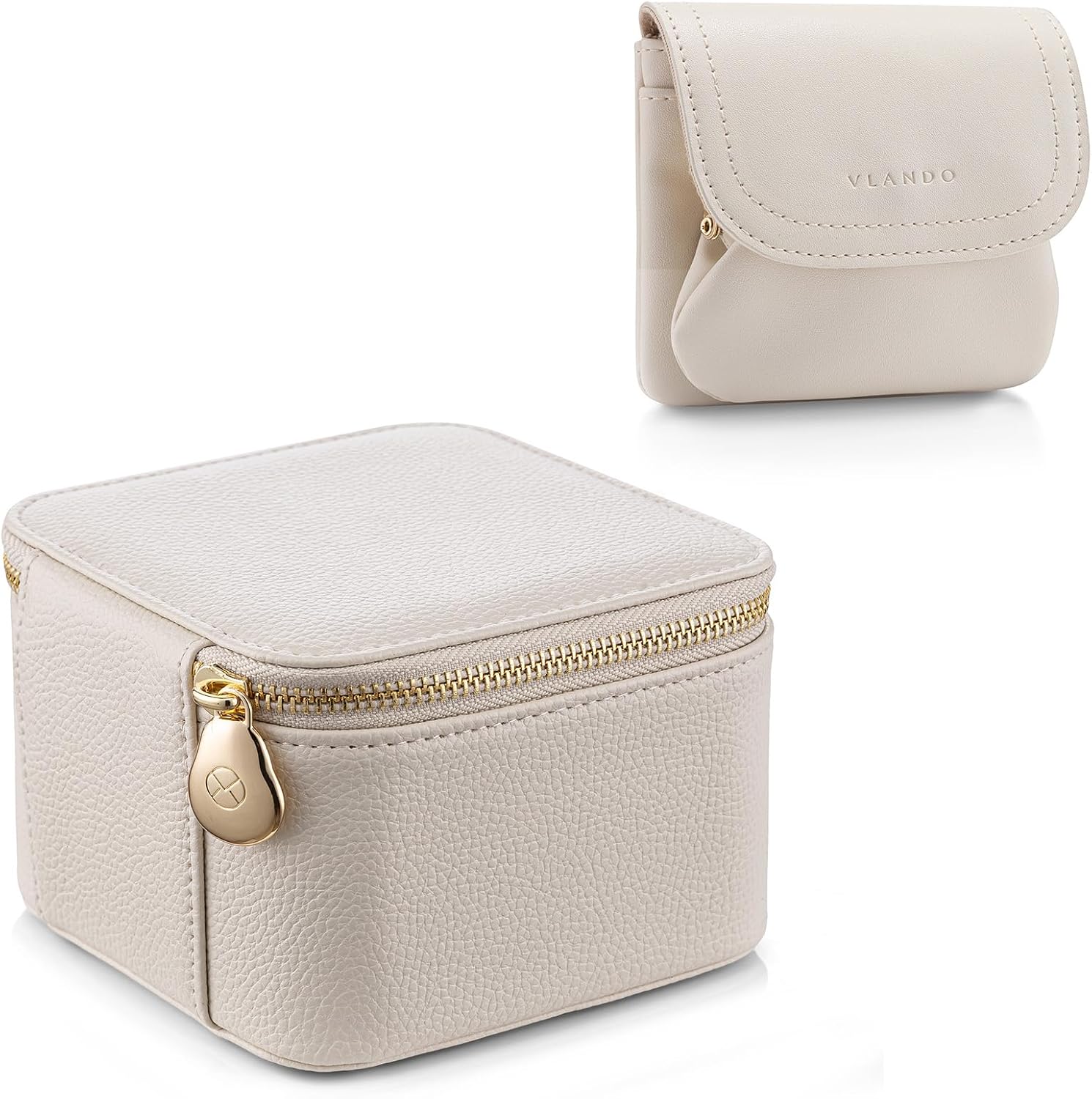 VLANDO Travel Jewelry Case for Women & Girls