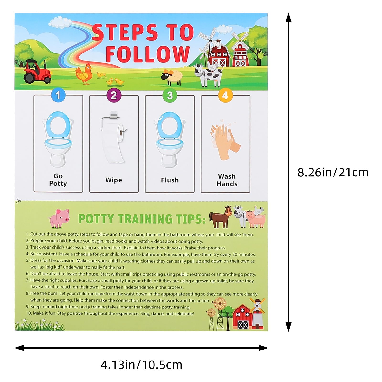 YARNOW Tabla de Entrenamiento con Pegatinas Reutilizables para Niños para Ir al Baño de Papel Que Fomentan el Uso Independiente del Inodoro en Niños Pequeños — view 6