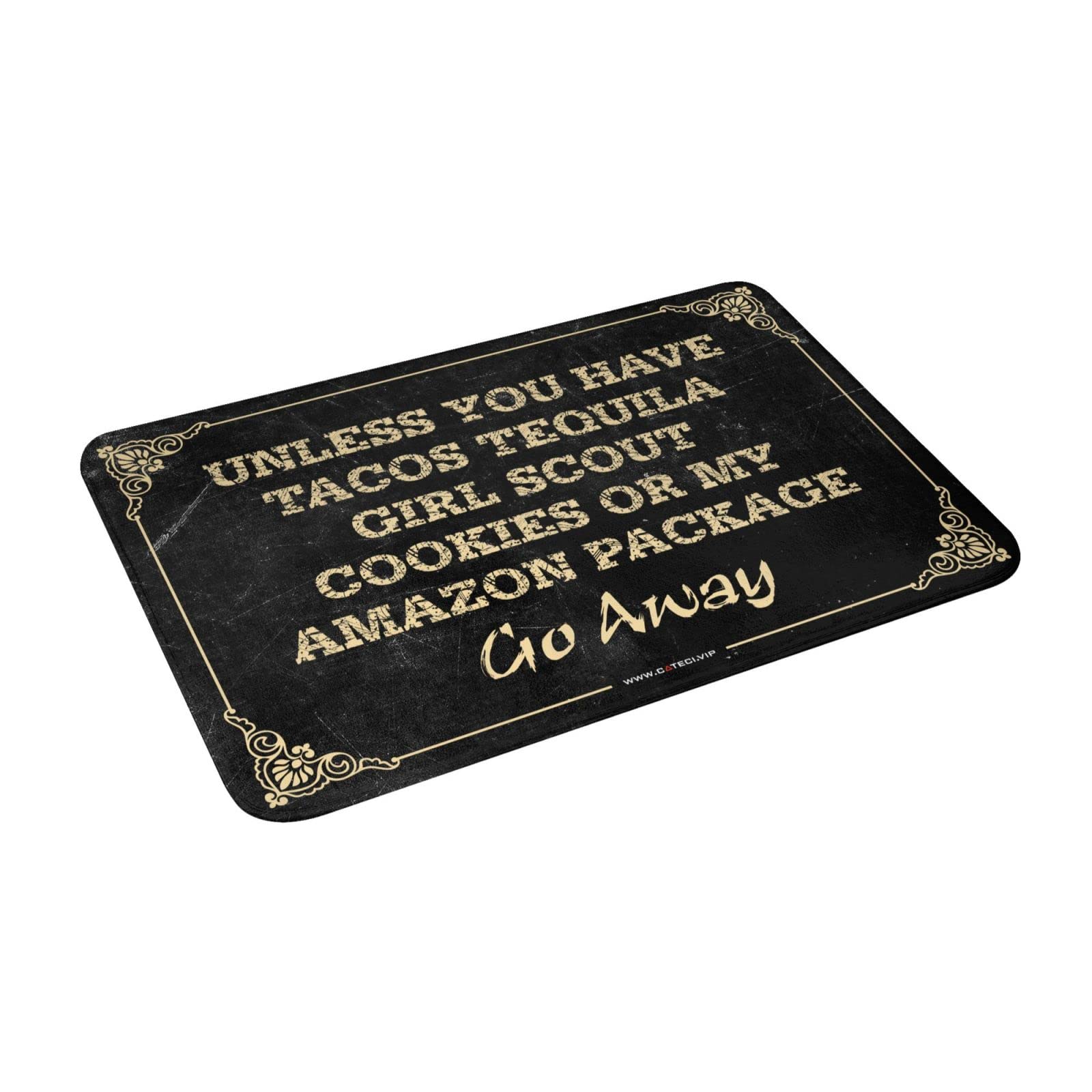 Tapis de paillasson d'extérieur original humoristique 50 x 80 cm pour entrée
