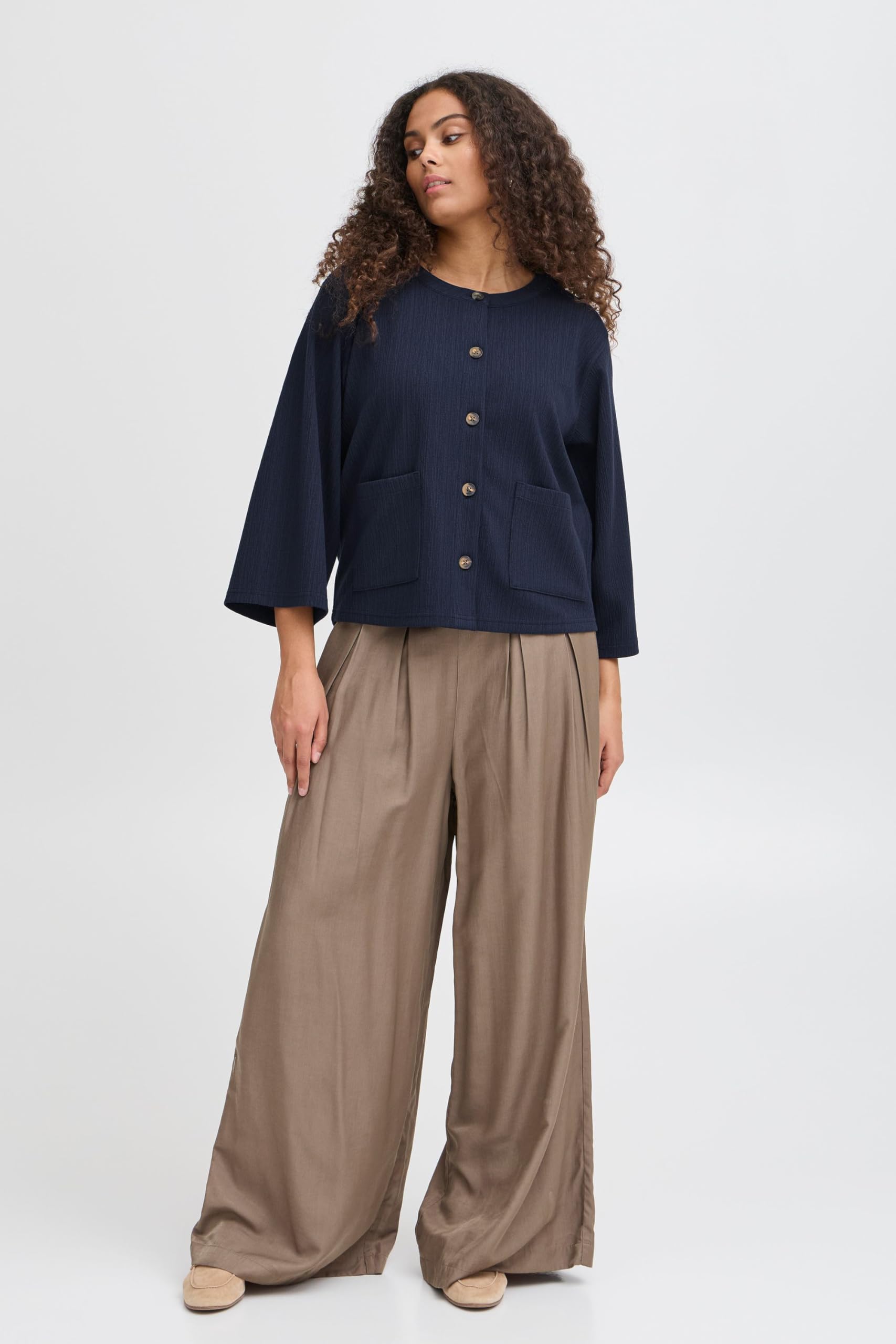 fransa FRCARLA Damen Oversize, Größe:M, Farbe:Navy Blazer (193923)