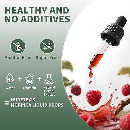 Miniatura 4 de Paquete de 3 gotas líquidas de moringa orgánica para energía, metabolismo, apoyo inmunológico, hoja de moringa oleifera, raíz de cúrcuma, hoja de