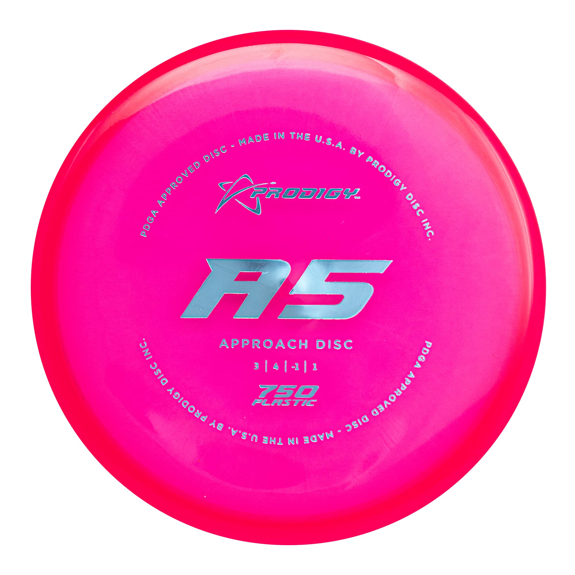 Prodigy Disc 750 A5 | Slightly Overstable Disc Golf Approach | Easy Approach Shots | 170-177g | Stable Disc Golf Putter | Durable 750 Plastic | Comfortable Backhand or Forehand | Colors May Vary