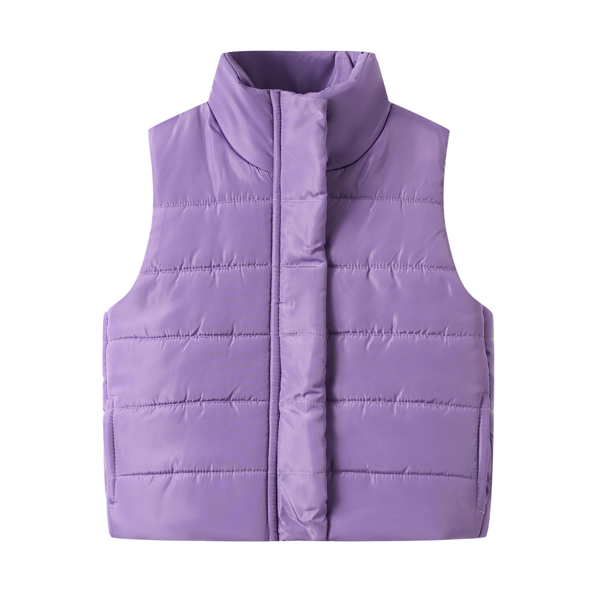 Mud Kingdom Girls Boys Puffer Vest Rainbow Stripes Stand Collar Sleeveless Jacket 2-9 Outerwear Years