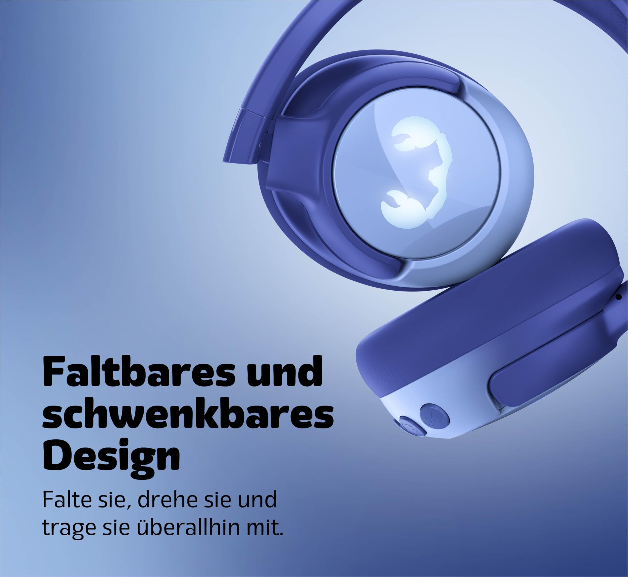 Fresh 'n Rebel Clam Junior, Bluetooth-Kopfhörer für Kinder mit aktiver Geräuschunterdrückung, sicherer Klang (<85dB), Mit Audiokabel und Aufklebern, LED-Lichteffekt. 60 Std. Spielzeit (Starry Sky)