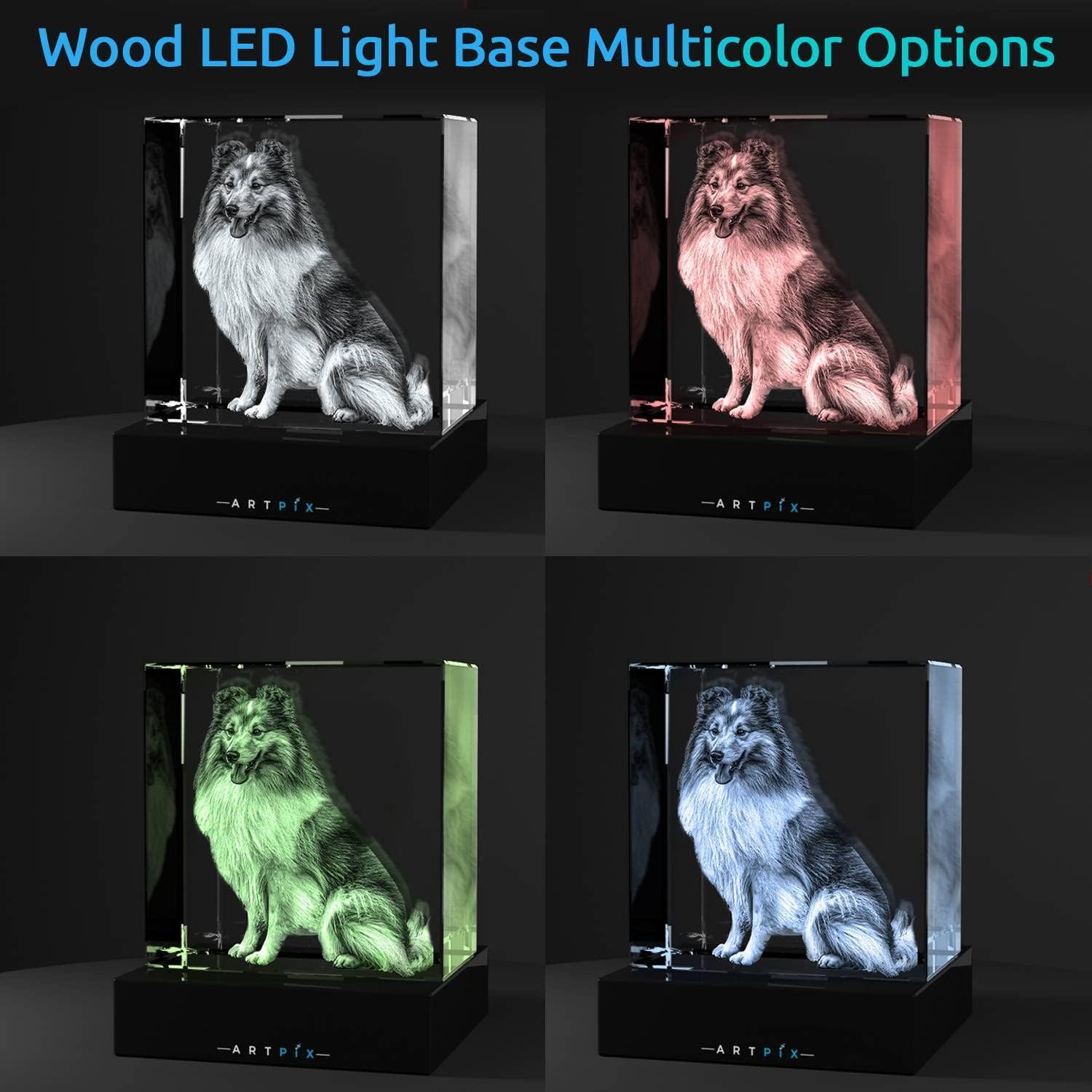 ArtPix 3D Crystal Photo, Personalized Gifts for Women, Wife, Her, Him, Men, Grandma, Great Customized Gift With Your Own Photo, Custom Glass 3D Laser Etched Picture Wedding - Image 8