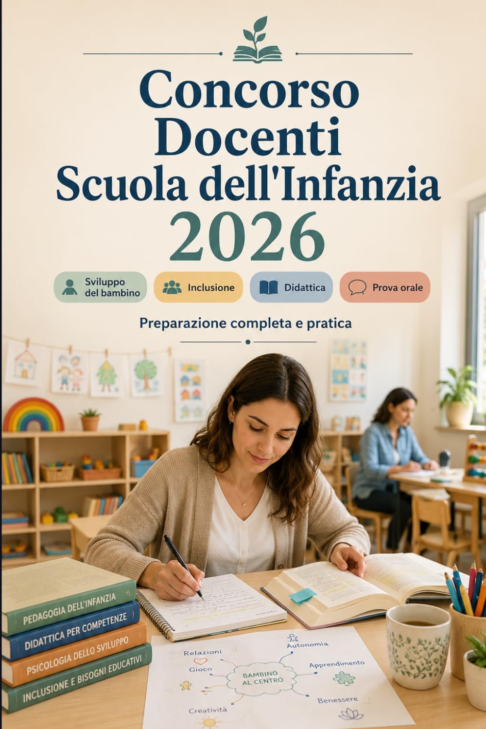 Concorso Docenti Scuola dell'Infanzia 2026: Sviluppo del bambino, progettazione educativa, inclusione, didattica, normativa scolastica, prova orale e test