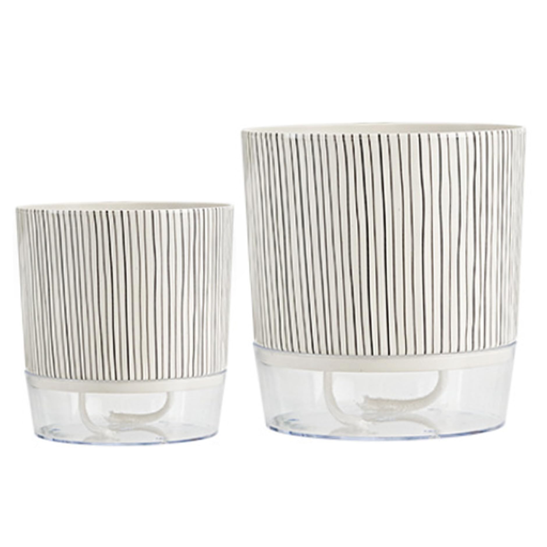 Self Watering Plant Pot 2Pcs Self Watering Planter 4.3'' ＆ 5.5'' Pots with Deep Reservoir Indoor Plant Pot for Spider Plan, Style1