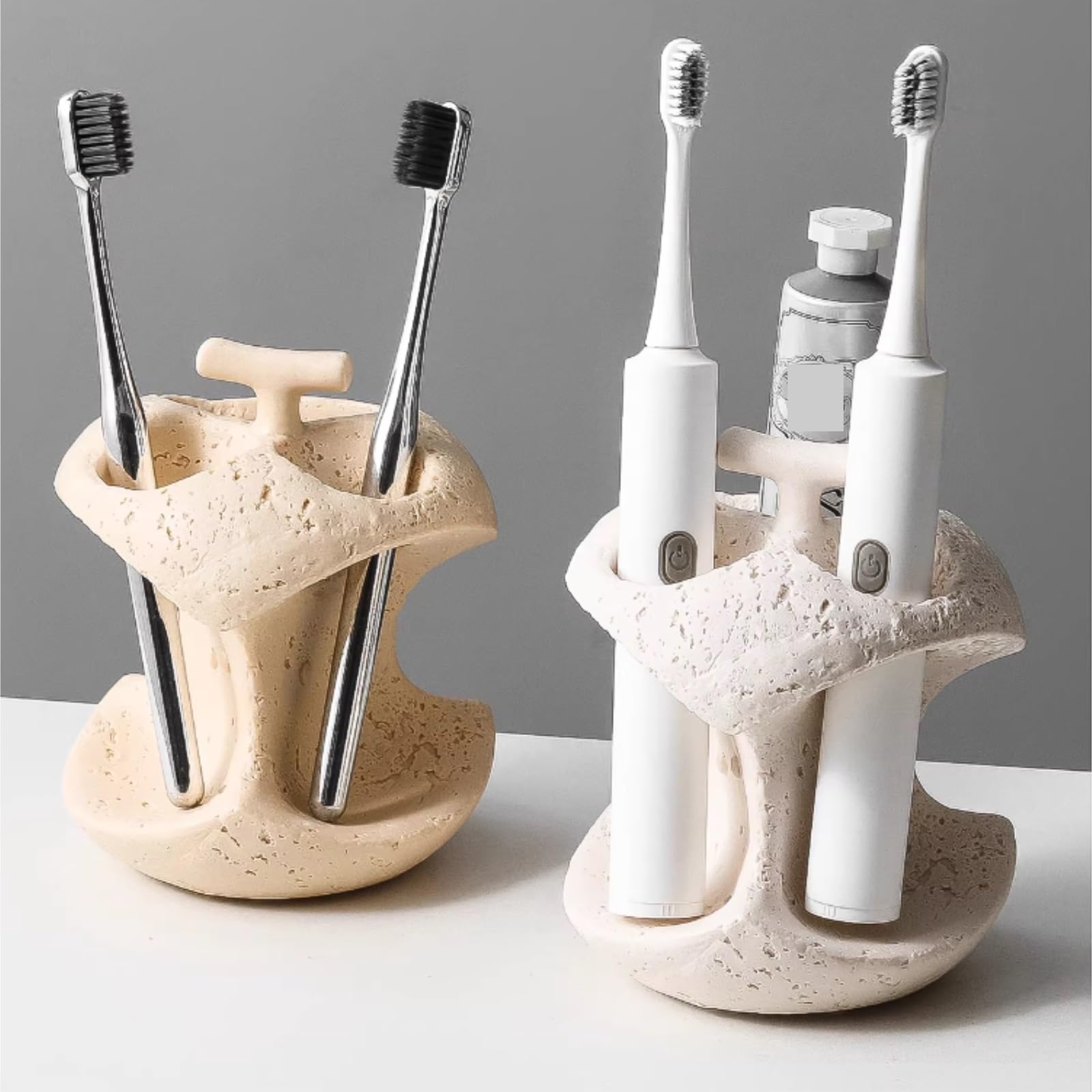 Portacepillos De Dientes para Baño Y Ducha Soporte De Resina For Cepillos Dientes, For Bolígrafos Baño, For Maquillaje For Escritorio(Yellow)