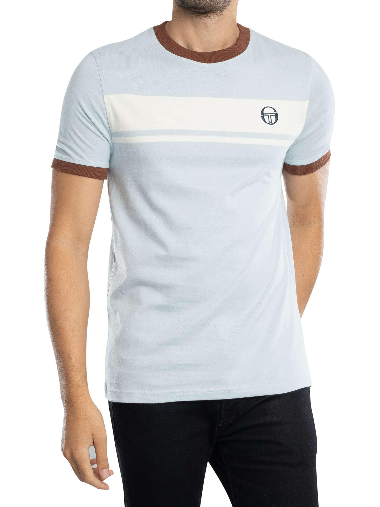 Sergio Tacchini Men's Blue Master T-Shirt, Large