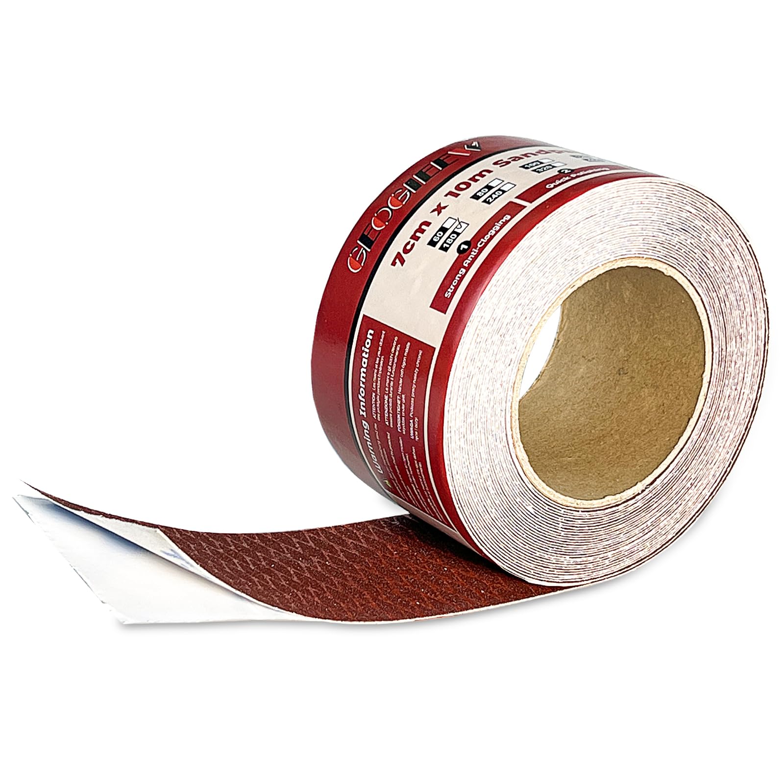 Samoprzylepny papier ścierny, rolka diamentowego kształtu, samoprzylepny papier ścierny, 70 mm x 10 m, ziarnistość 320, bloki szlifierskie do obróbki drewna, metalu, tworzywa sztucznego