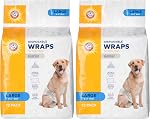 Arm & Hammer for Pets, couches pour chiennes, taille grande, 12 unités | Ultra-absorbantes, ajustables, couches pour chiennes avec protection anti-fuites et indicateur d'humidité