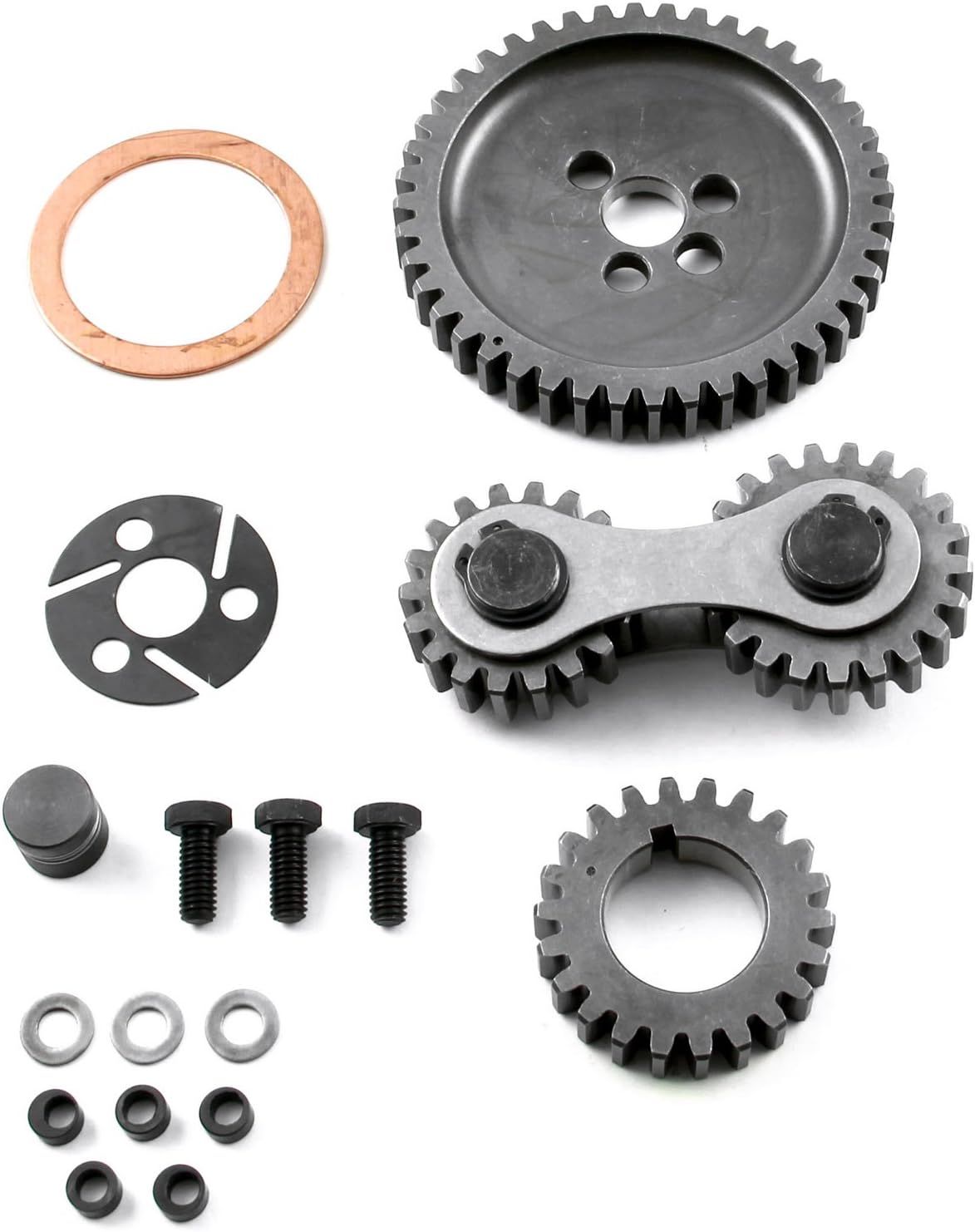 Speedmaster PCE267.1002 Compatible with Chevy SBC 350 Dual Idler Noisey Timing Gear Drive Set